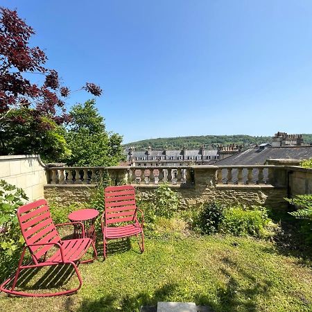 Stylish Central Apartment With Parking - Garden And Workspace バース エクステリア 写真